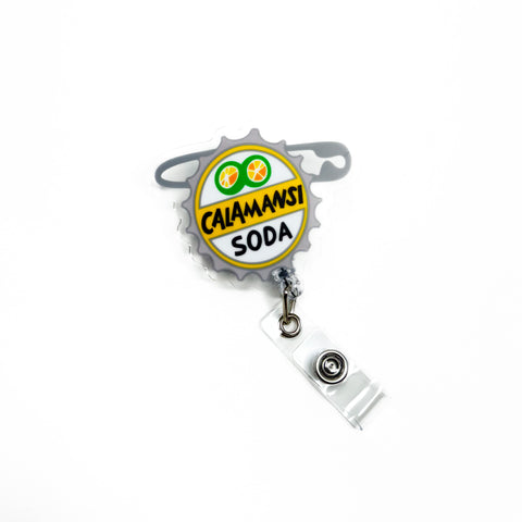 Calamansi Soda Acrylic Badge Reel