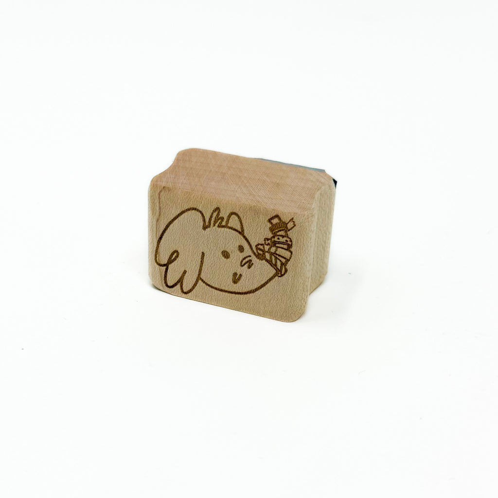 Elephant and Washi Tape Rubber Stamp