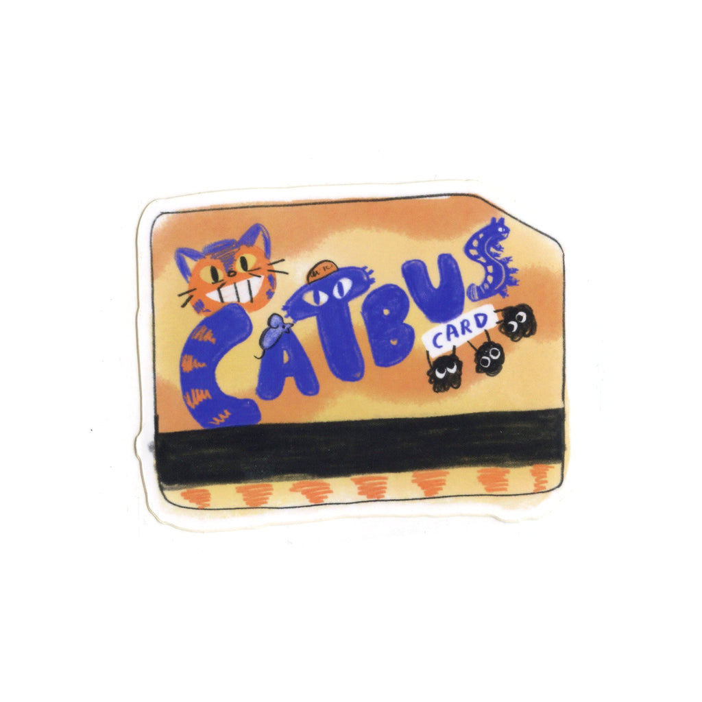 Cat Bus Metro Card Vinyl Sticker