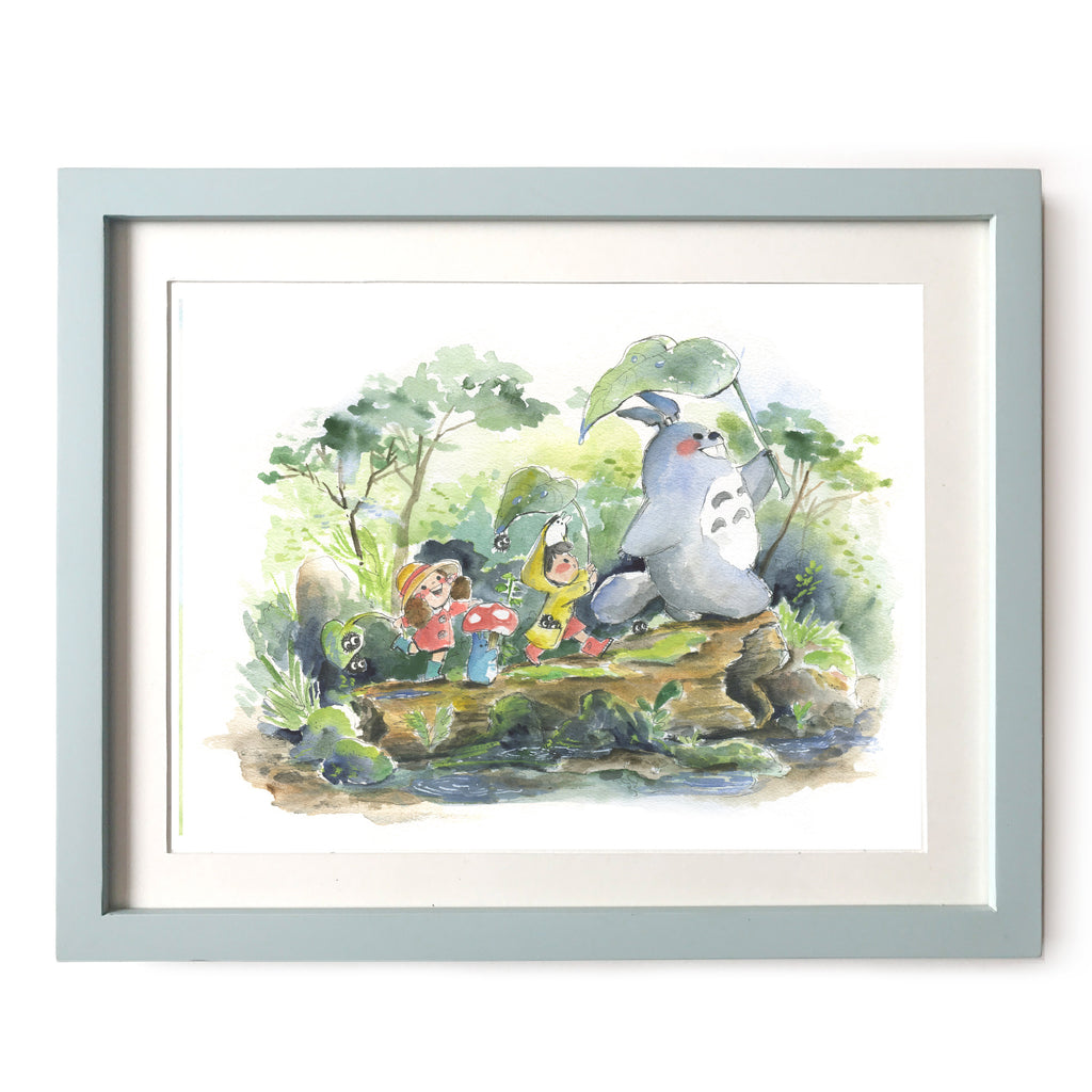 Totoro Frolic in the Woods Limited Print