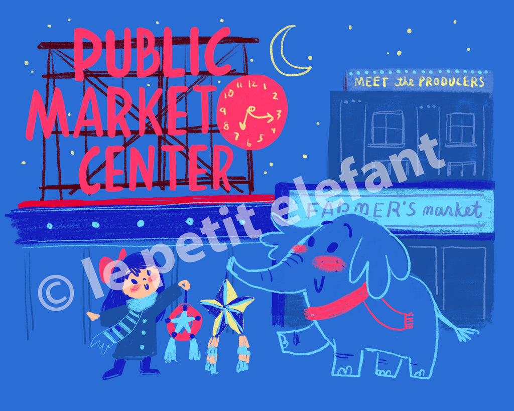 Holiday Seattle 2024 Art Print