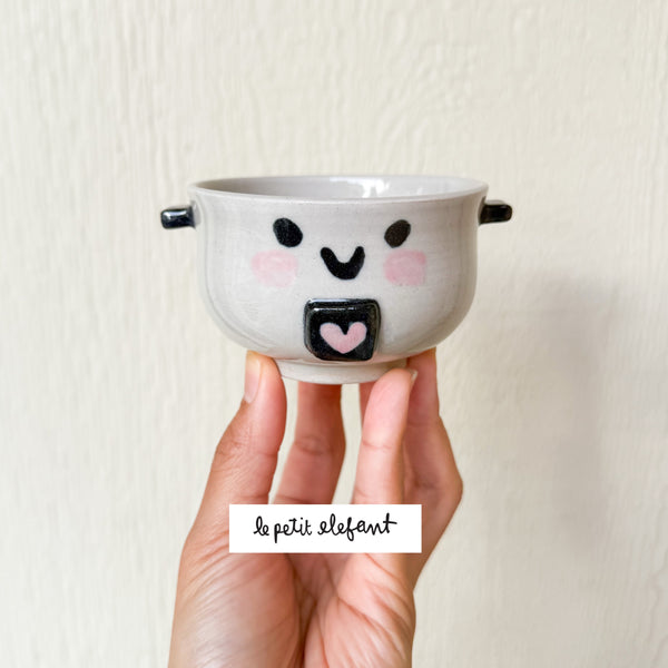 Heart Button Rice Cooker Ceramic