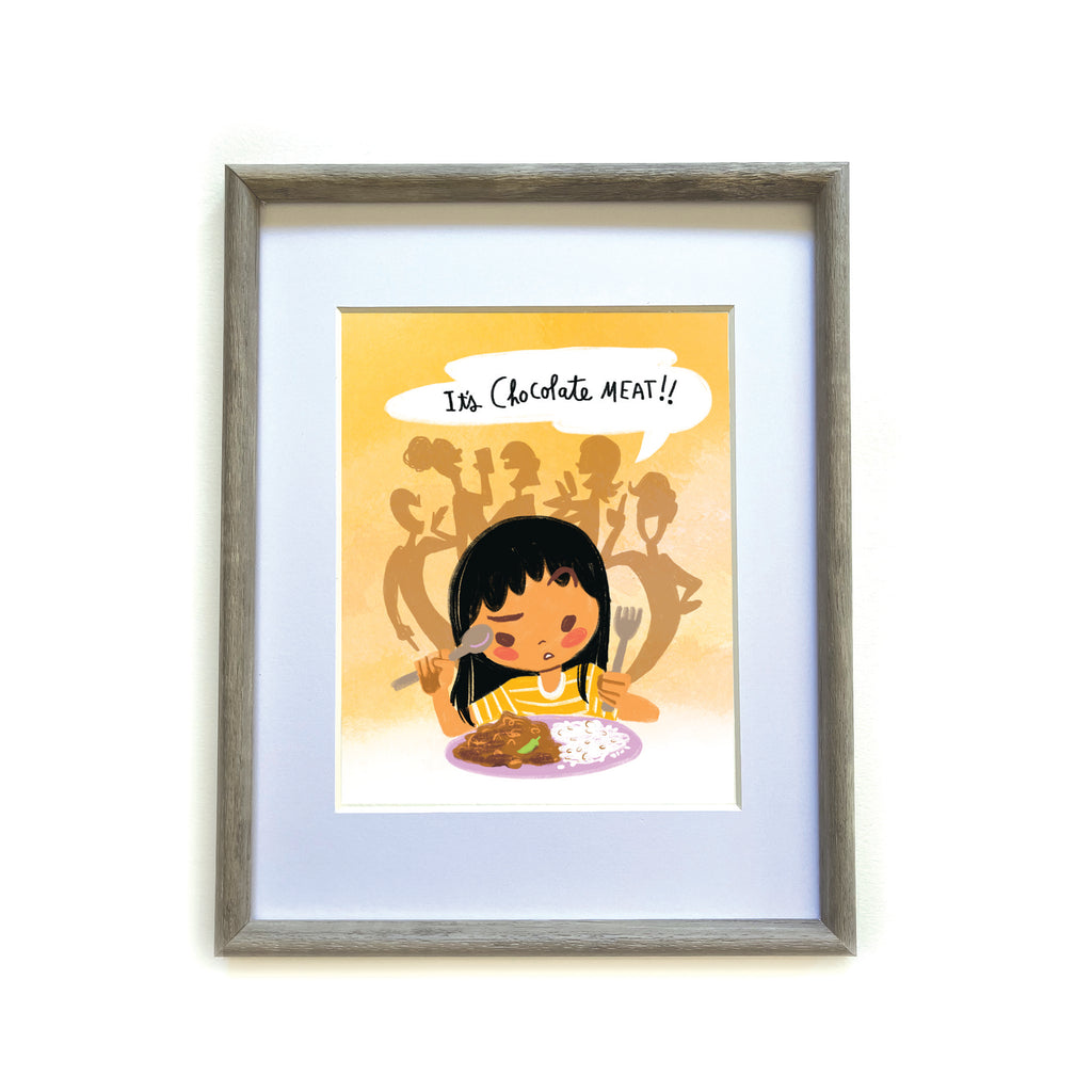 Chocolate Meat Art Print