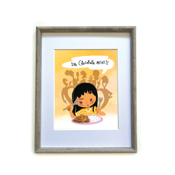 Chocolate Meat Art Print