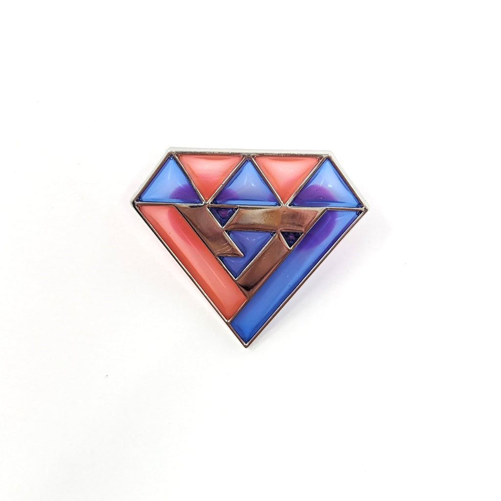 Translucent Pin Seventeen Carat Translucent Enamel Pin – Le Petit Elefant