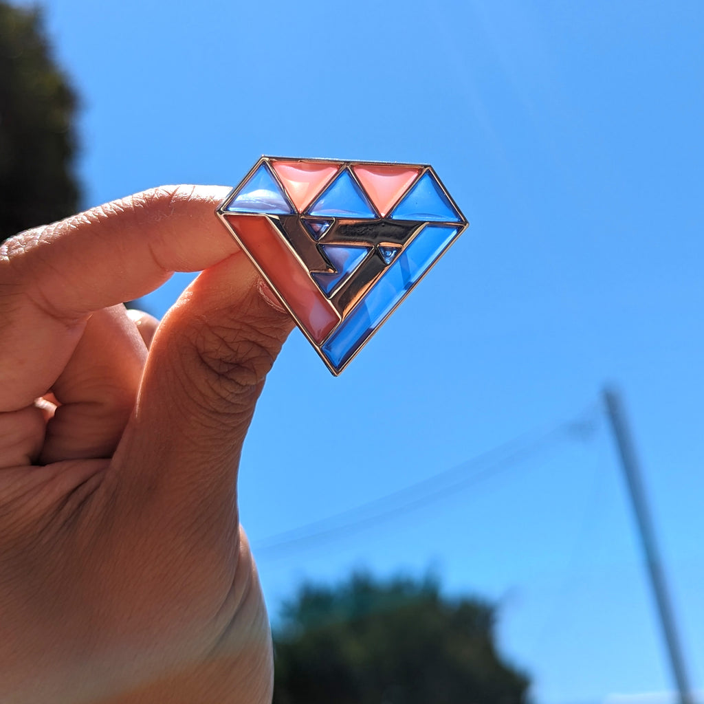 Seventeen Carat Translucent Enamel Pin Le Petit Elefant