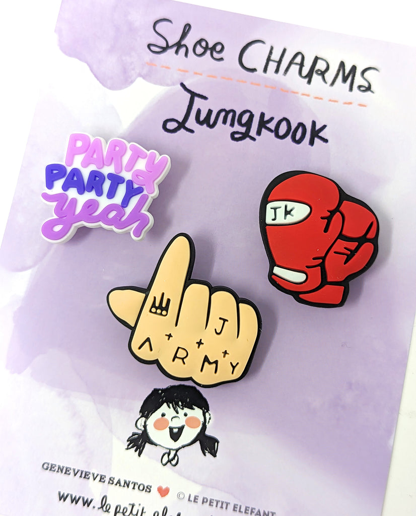 SDCC - BTS Jungkook Shoe Charm Set