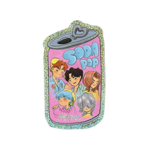 Saja Boys Soda Pop Glitter Sticker