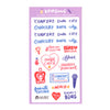 K-POP Concert Clear Sticker Sheet
