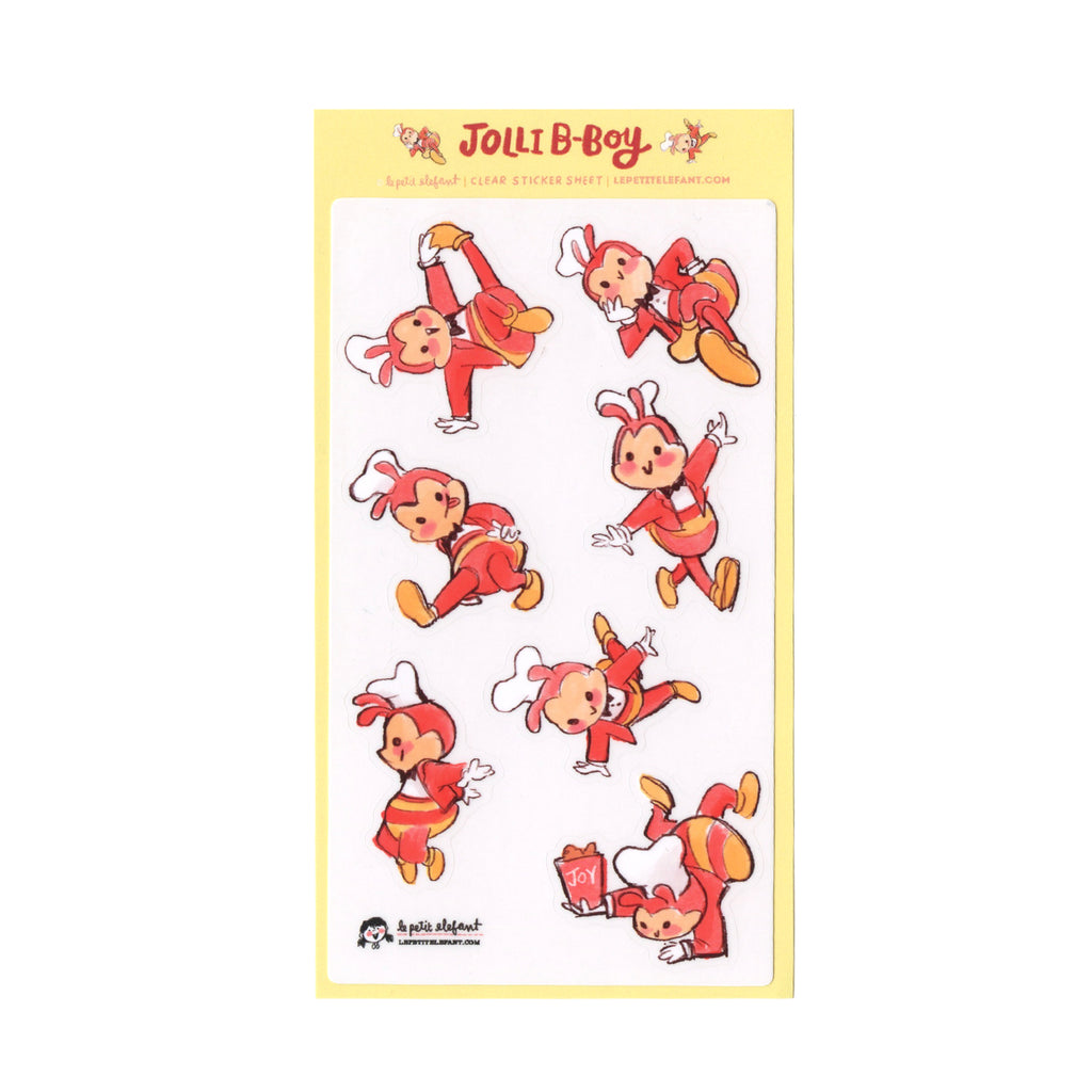Jolli-B-BOY Clear Sticker Sheet