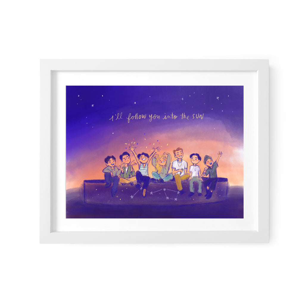 BTS Into The Sun Art Print