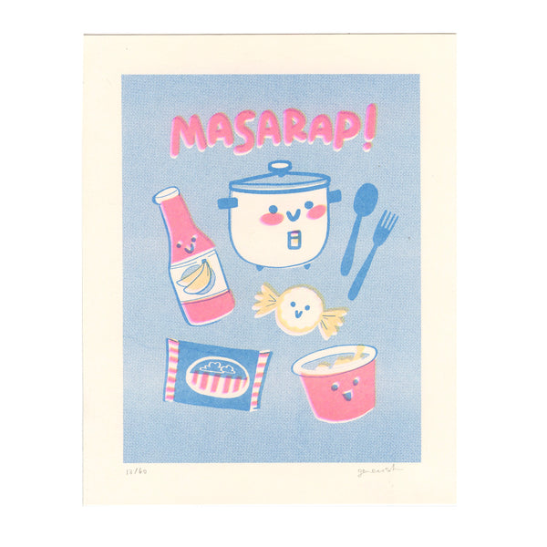 Limited Edition MASARAP Riso Art Print