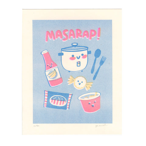 Limited Edition MASARAP Riso Art Print
