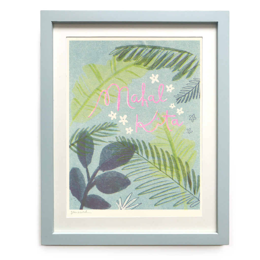 Limited Edition Mahal Kita Riso Art Print