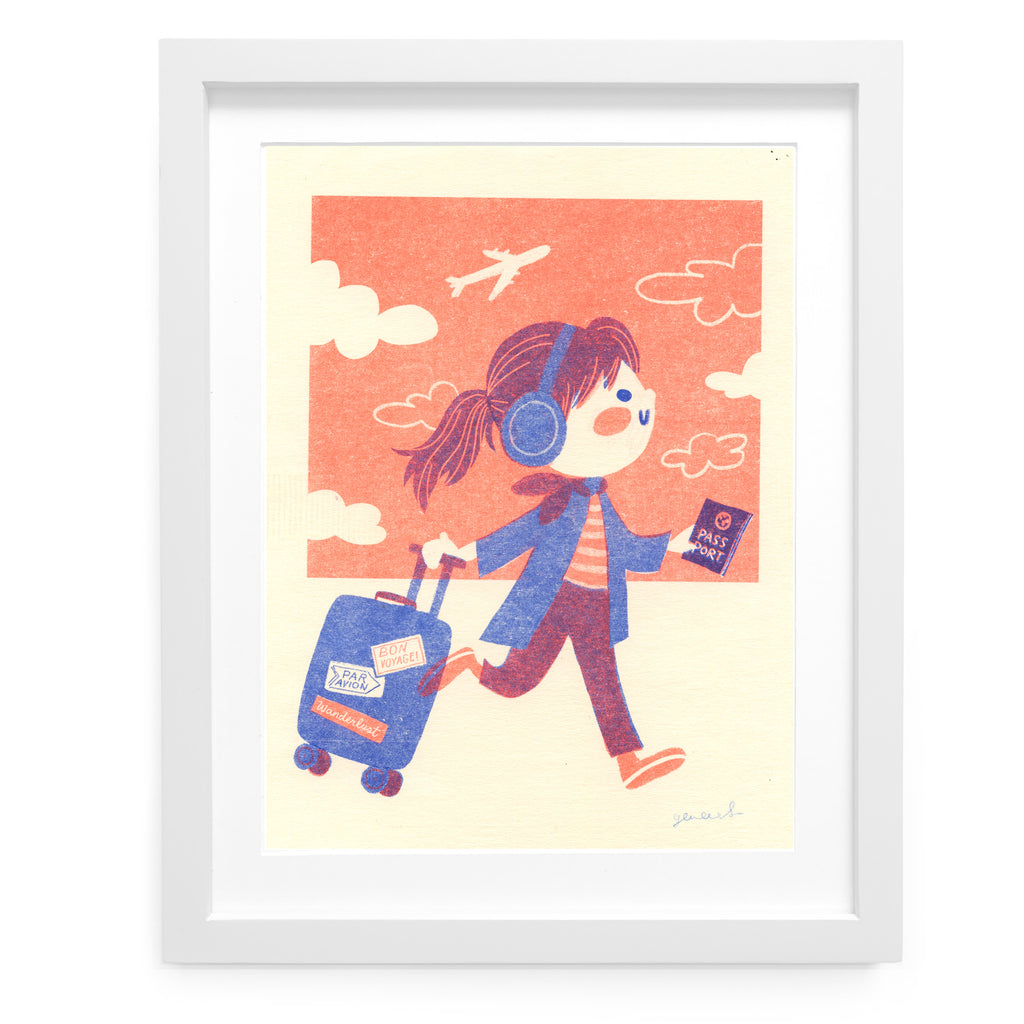 Traveler Riso Art Print