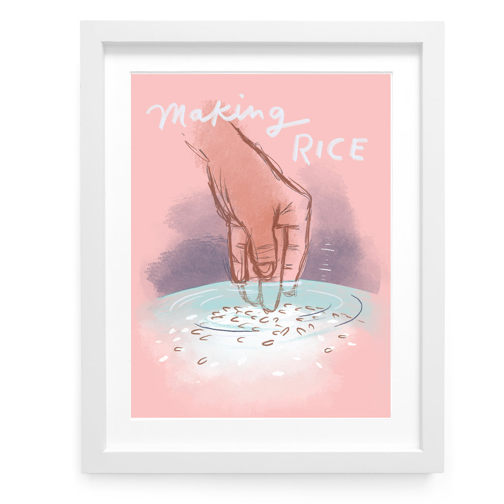Printmaking Rice Powder Making Rice Limited Edition Print – Le Petit Elefant