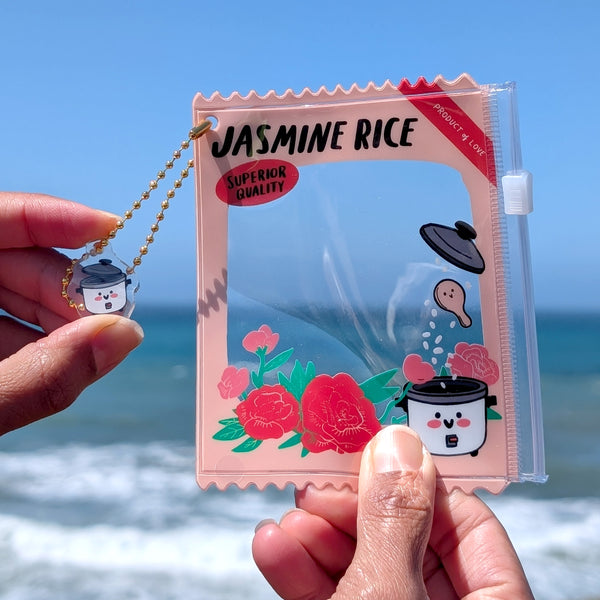 Jasmine Rice PVC Zipper Pouch