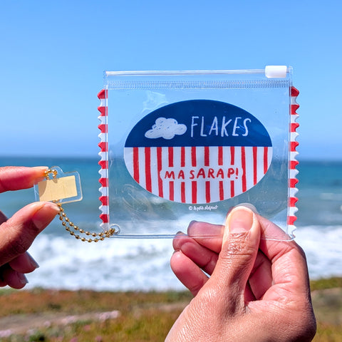 Sky Flakes PVC Zipper Pouch