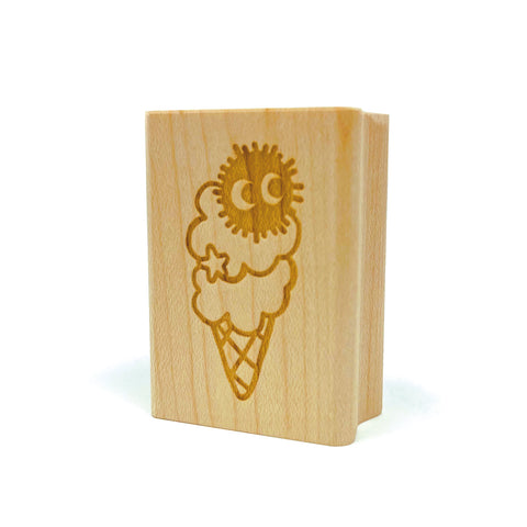 Soot Sprite Ice Cream Rubber Stamp