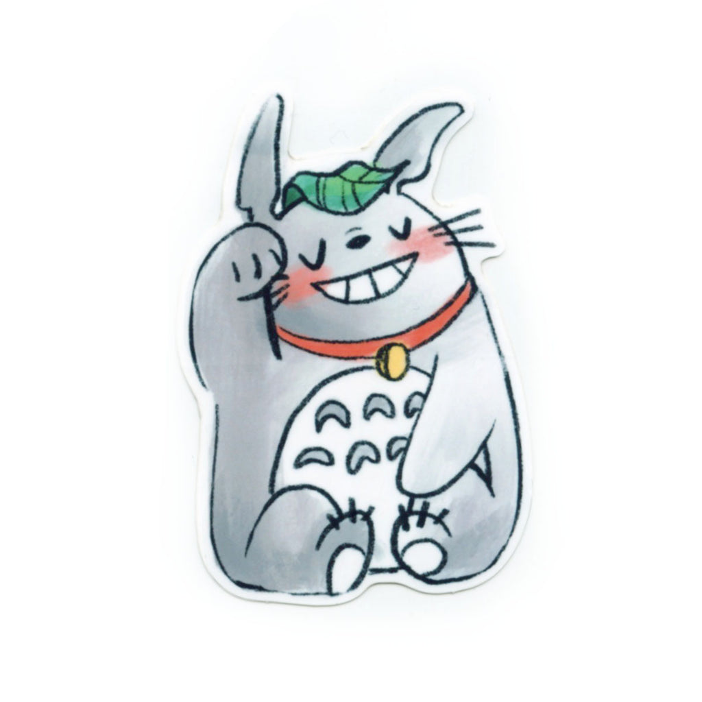 Lucky Cat Totoro Sticker
