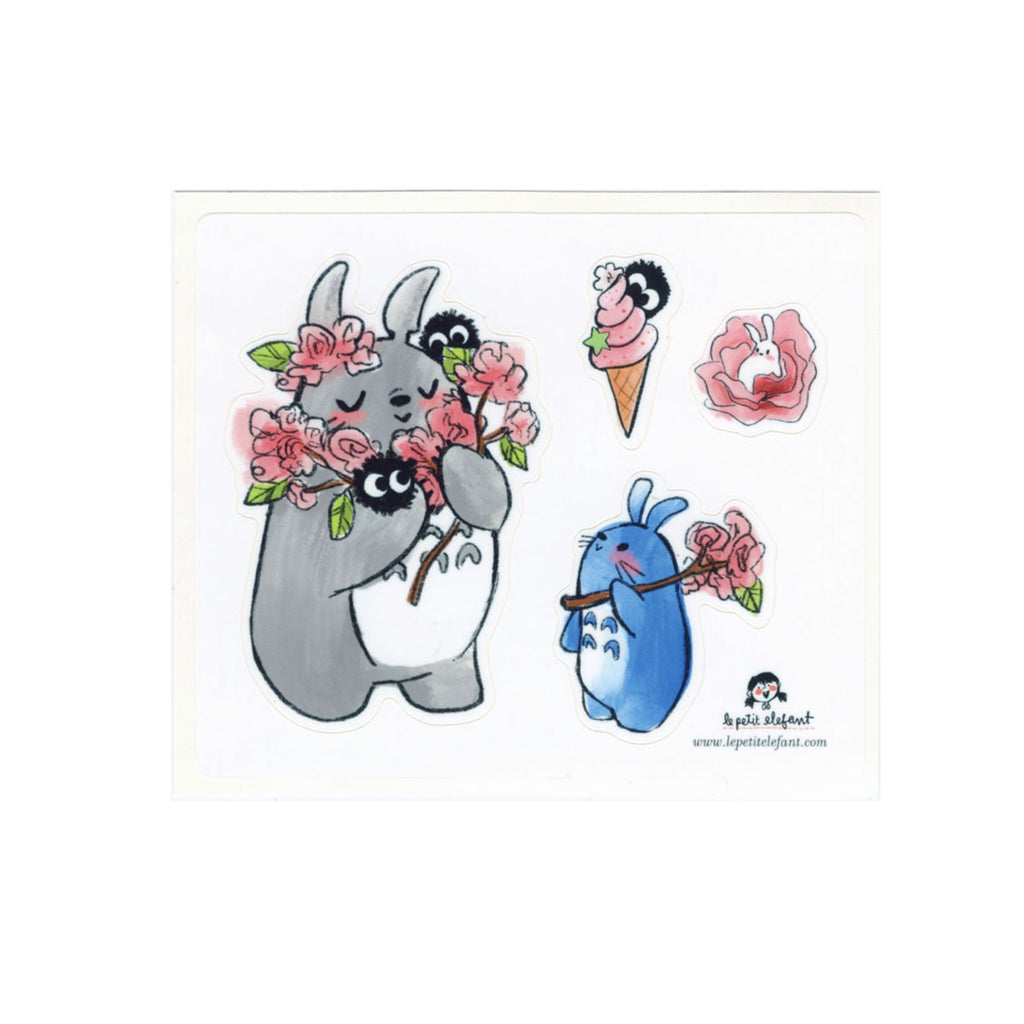 Sakura Totoro Sticker Sheet