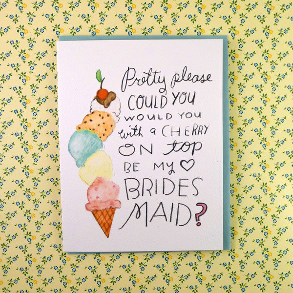 Will you be my Bridesmaid? Wedding Card