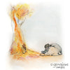 Oranges & Elephant Art Print