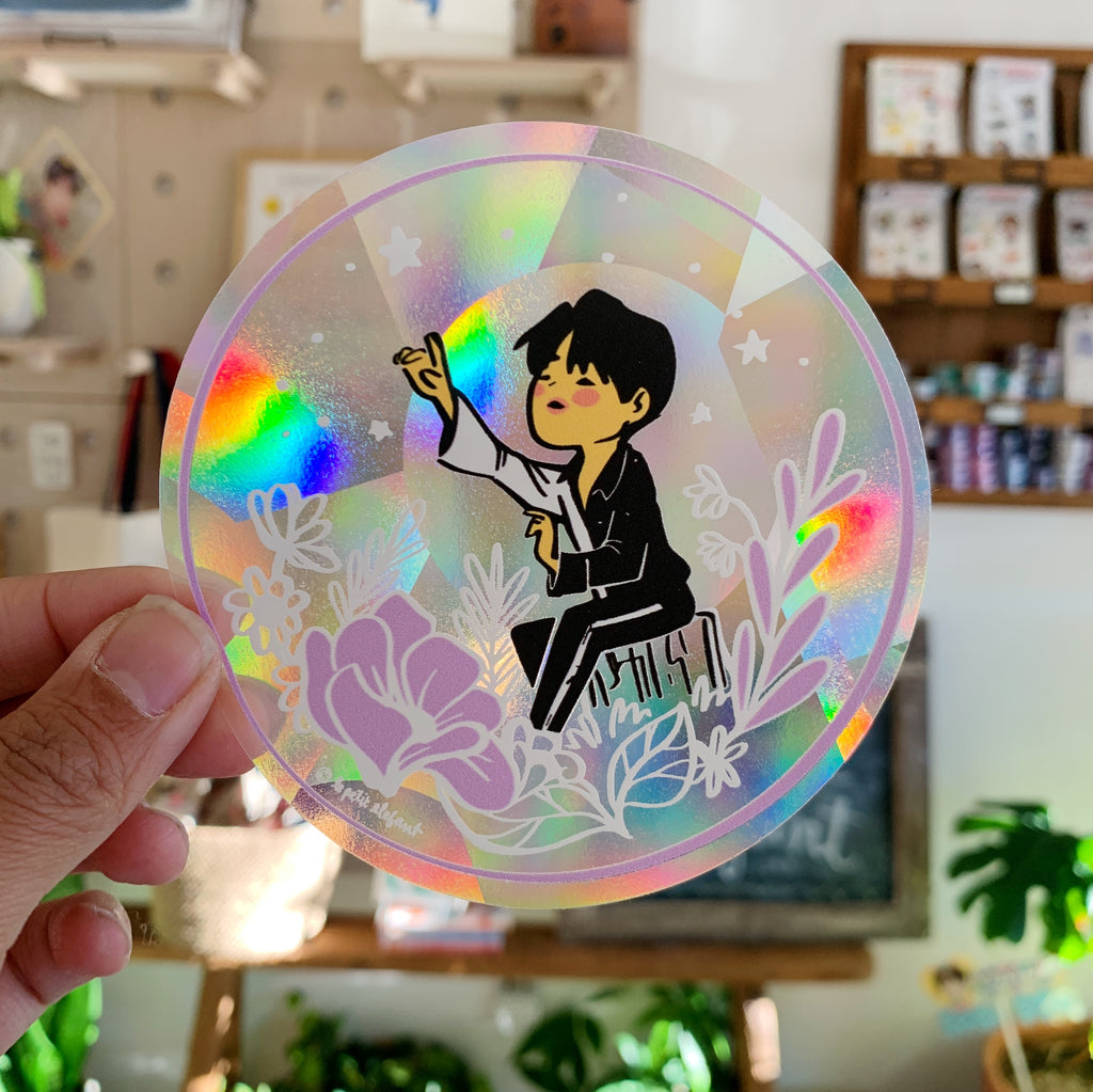 Jimin BTS Suncatcher Rainbow Decal Sticker
