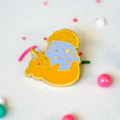 Ube Bae Bolo Bear Enamel Pin