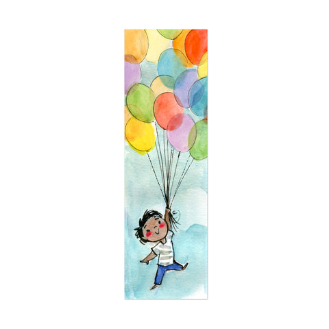 Balloon Boy Canvas Bookmark
