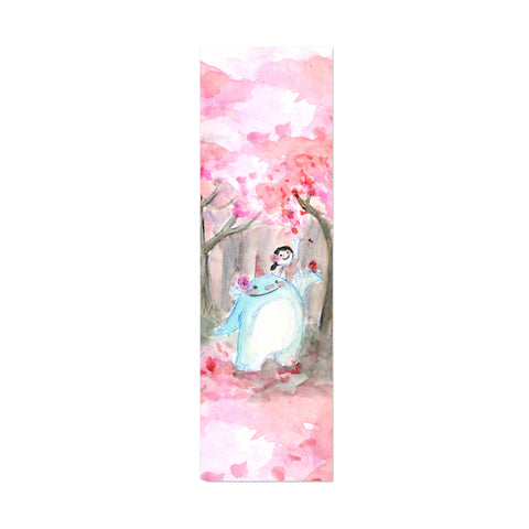 Sakura Kaiju Canvas Bookmark