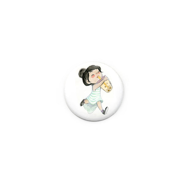 Bunhead Boba Girl Button/Magnet