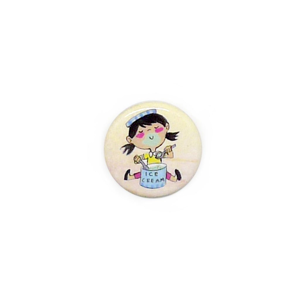 Ice Cream Drummer Button/Magnet