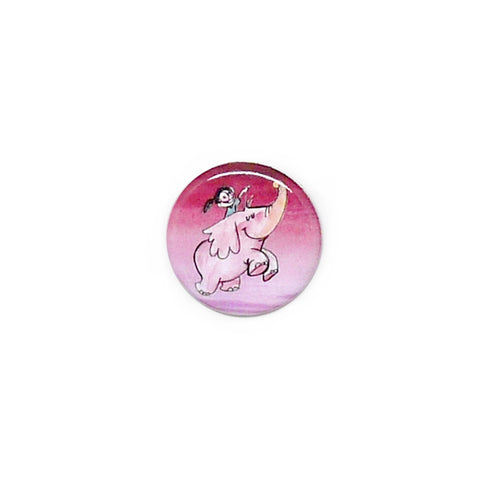 Flying Elephant Button/Magnet
