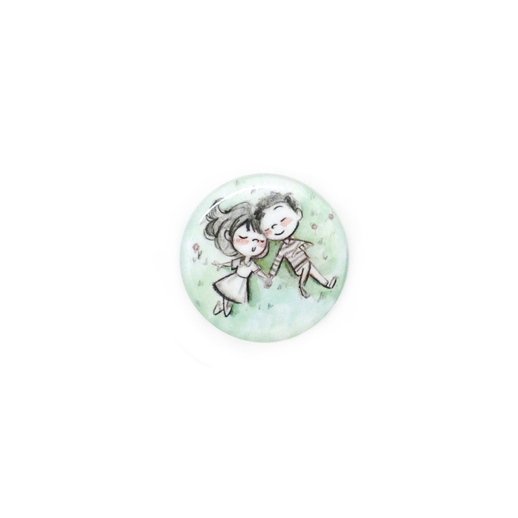 Sleepy Picnic Button/Magnet