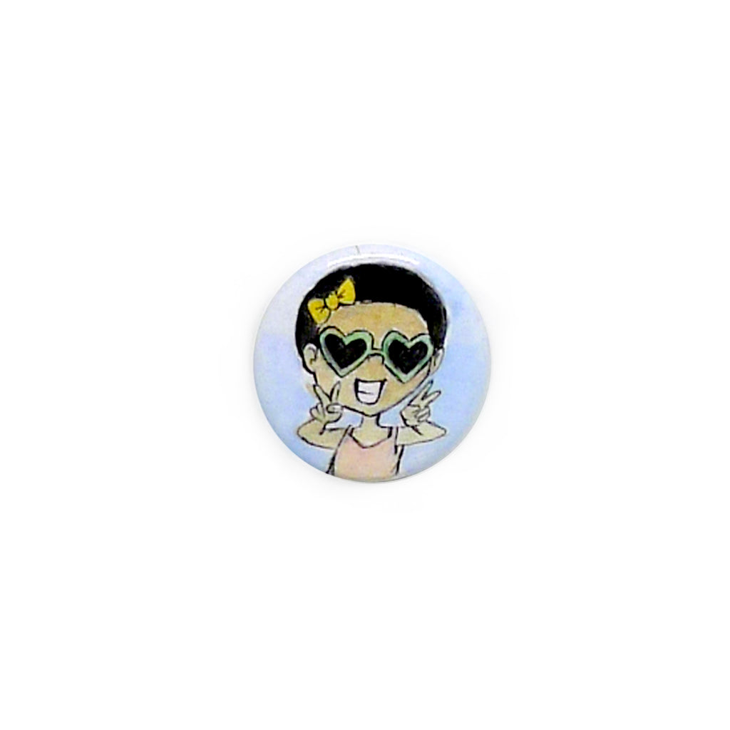 Sunglasses Girl Button/Magnet