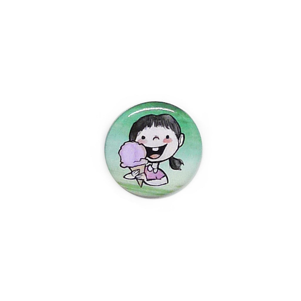 Ice Cream Girl Button/Magnet