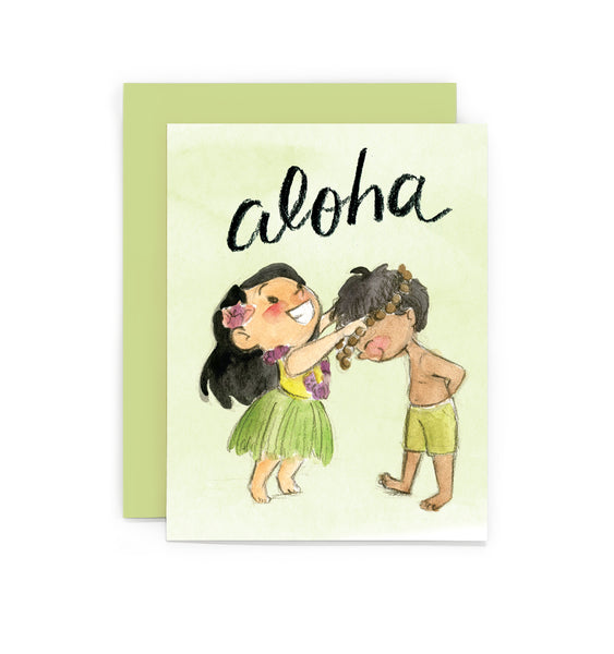 Aloha Lei Card
