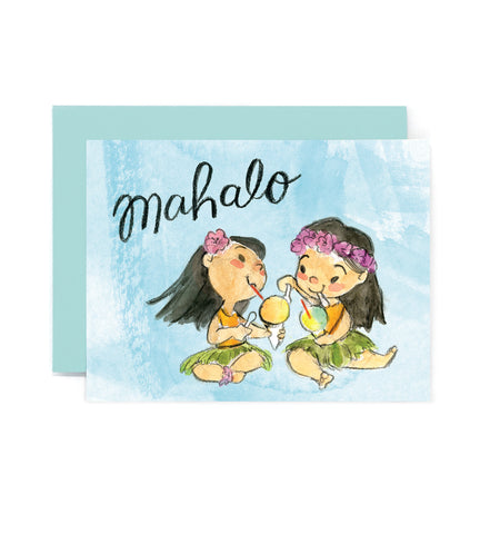 Mahalo Greeting Card