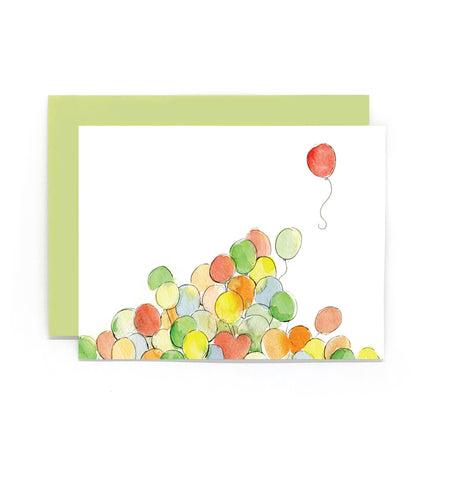 Birthday Balloons Greeting Card