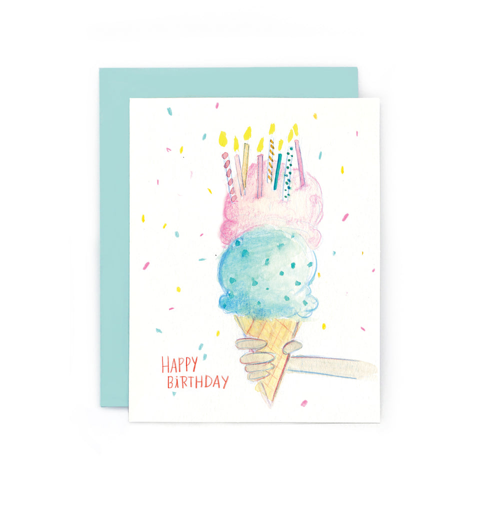 Birthday Ice Cream Cone Card