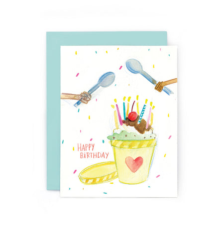 Birthday Ice Cream Pint Card