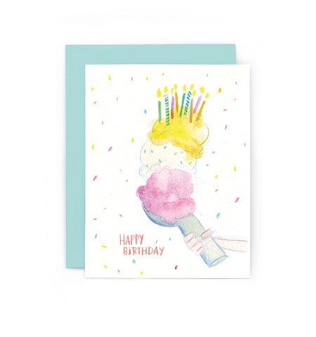 Birthday Ice Cream Scoop Card
