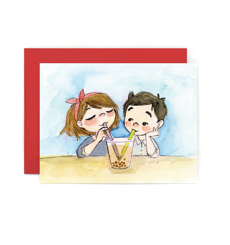 Boba Lovers Greeting Card