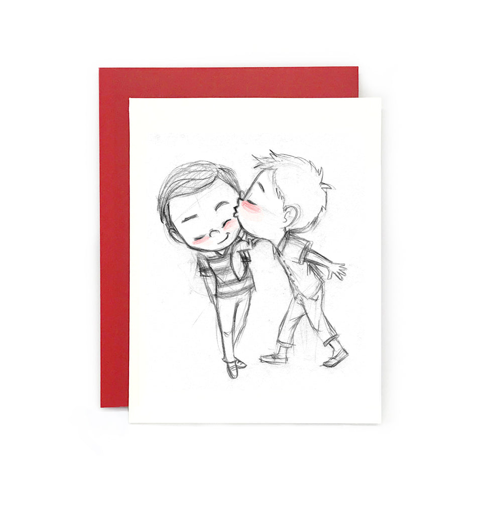 How About a Kiss Greeting Card