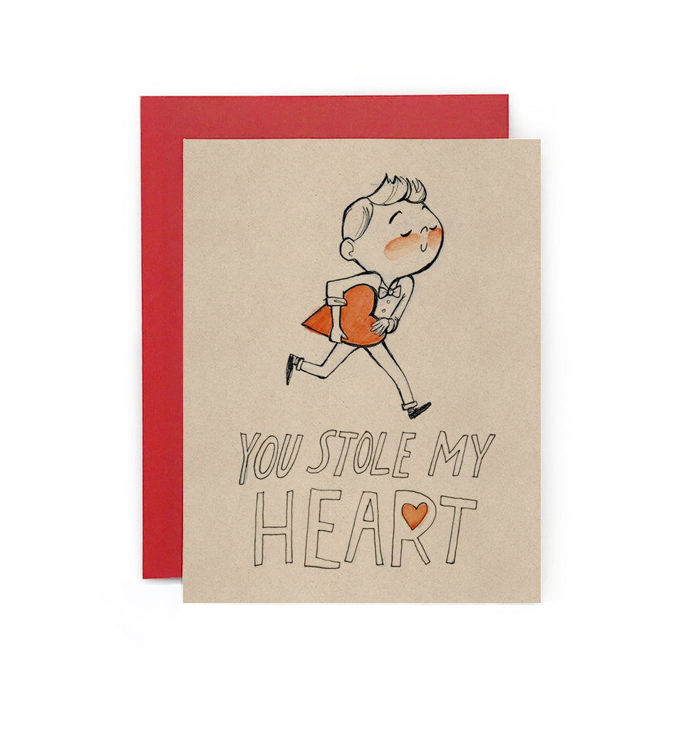 You Stole My Heart Boy Greeting Card