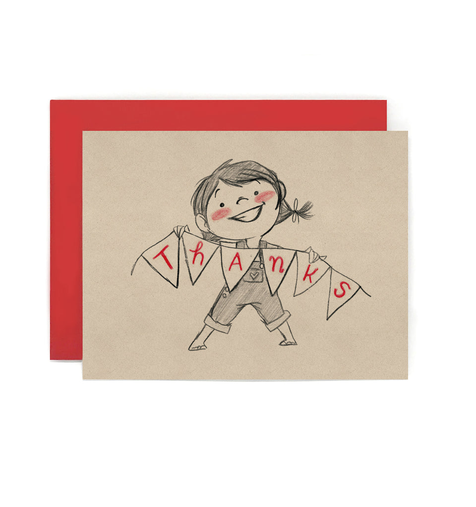 Thanks Bunting Card