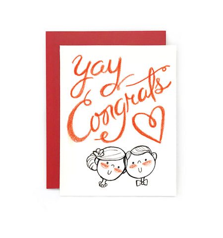 Yay Congrats Wedding Card