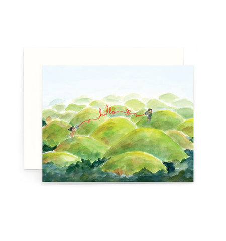 Chocolate Hills Hello Greeting Card