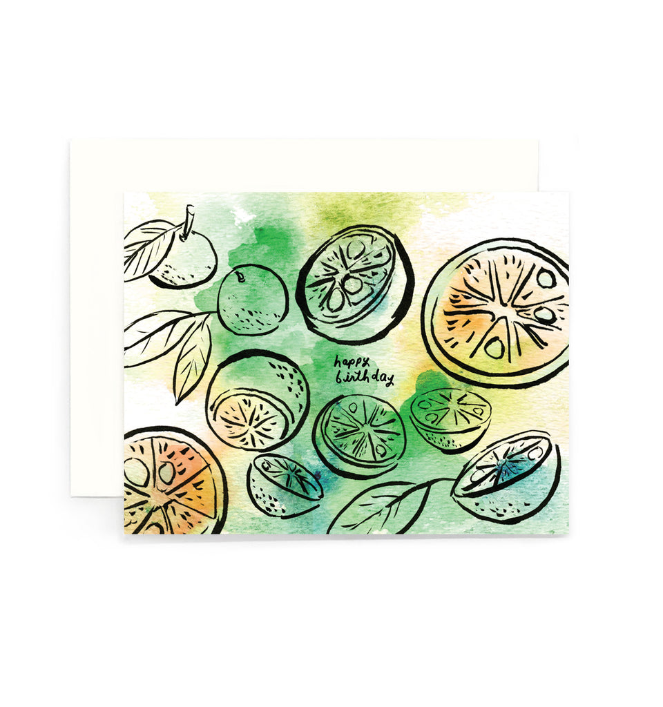 Calamansi Birthday Greeting Card – Le Petit Elefant